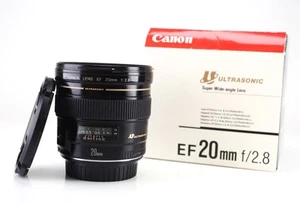 Canon EF 20mm F2.8 Prime Autofocus USM Lens Boxed Front & Rear Lens Cap DSLR's - Picture 1 of 15