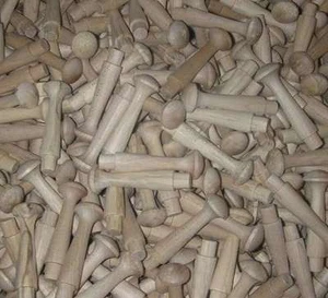 Lot of 25~2 1/2" SHAKER PEGS Standard Style Unfinished Birch - Picture 1 of 2