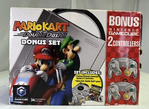 Nintendo Platinum Gamecube Console Mario Kart Double Dash Bonus Set Bundle BNIB - Picture 1 of 9