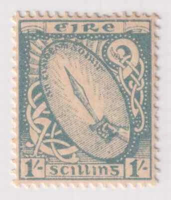 Ireland (British Ireland) Scott #117 1 Sh. Stamp. MOGLH. CV $175 - Image 1 of 2