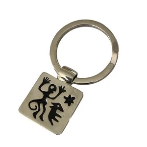 Peets Kaffee & Tee Schlüsselanhänger Schlüsselring silberfarben Restaurant Werbung - Bild 1 von 4