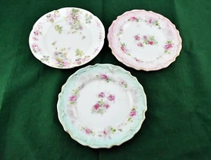 Juego de 3 platos de mantequilla floral con (1) plato BBC Racine Bavaria 6"  - Imagen 1 de 10