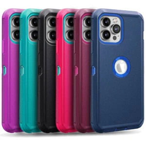Für iPhone 16 15 Plus 14 13 12 11 Pro Max XR 7 8 6 Handy Stoßfest Hülle Cover - Bild 1 von 16
