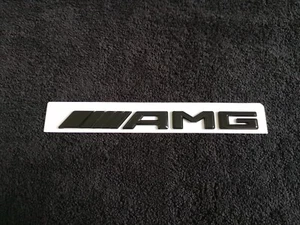 Gloss Black OEM Style AMG Rear Badge Trunk Emblem Mercedes Benz Decal Sticker - Picture 1 of 4
