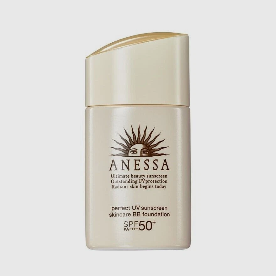 Base Anessa Perfect UV Sunscreen BB A SPF50+PA++++ 1 (Luz) 25 ml. Foto 1 de 3