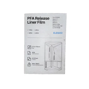 PFA Release Liner Film 5 PCs 273x176MM Elegoo - Afbeelding 1 van 5