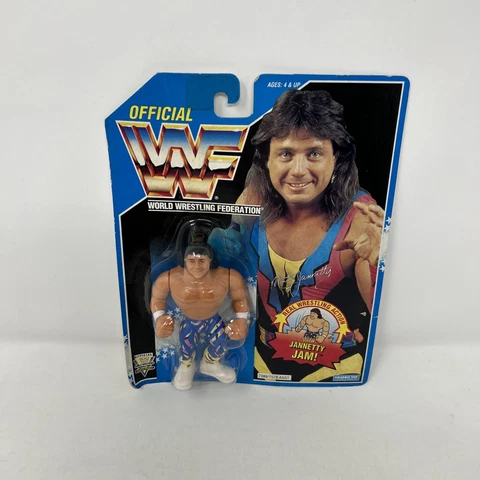 WWF WWE Marty Jannetty Hasbro Blue Card 1992 WCW AEW TNA Wrestling Vintage E2 Cover