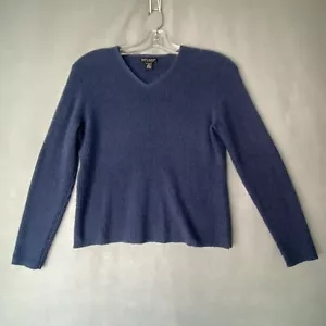 Daniel Bishop Cashmere Sweater Mens Medium Blue Pullover - Picture 1 of 9
