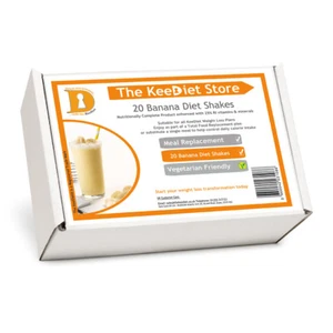 KeeDiet® 20 x VLCD Diet Meal Replacement MRP Weight Loss Banana Shake SLIM VLCD - Picture 1 of 5