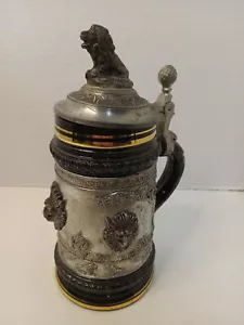 The Cottage Shop Griffin Pewter and Earthenware Stein TheWalt Limited Edition - Picture 1 of 8