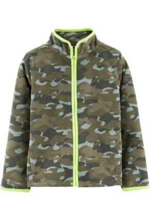 Chaqueta OshKosh Niño Talla 14 Cremallera Completa Camuflaje Polar Cozie Nueva con Etiquetas Foto 1 de 4