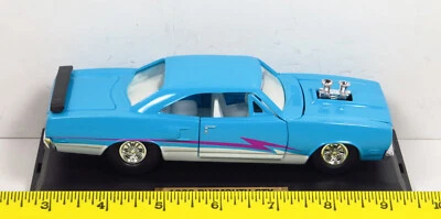 Tootsietoy Muscle Cars Collector Series 1969 Plymouth 69 GTX 440 V-8 azul 1:32 Foto 1 de 4