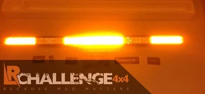 52" curved amber beacon LED Custom Light Bar 2 colour white and orange strobe - Image 1 of 4