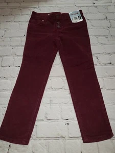 Girls burgundy Corduroy cat & jack pants skinny super stretch 4 NWT - Picture 1 of 4