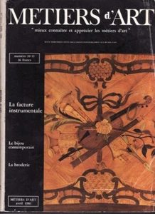 La facture instrumentale Le bijou contemporain la broderie - Métiers d'Art 10/11 - Picture 1 of 1