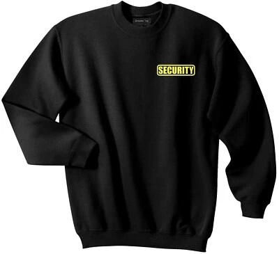 Security crewneck sweatshirt with Reflective logos both front and back - Image 1 of 4