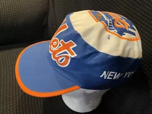 Vintage 1980s New York Mets Baseball MLB Painters Hat Cap Elastic Excellent NY - Bild 1 von 22