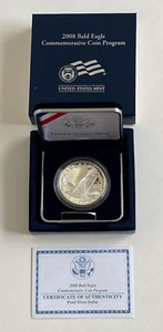 2008 Bald Eagle US Mint Commerative Proof Silver Dollar - Free Shipping - Picture 1 of 3