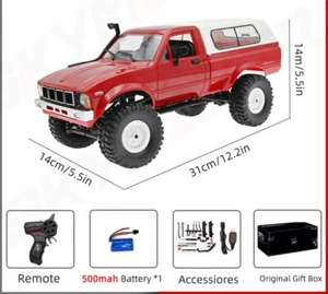 Hot RC Car 1:16 2.4G 4WD Rock Crawler Electric Climbing Truck LED Light on-road - Picture 1 of 22