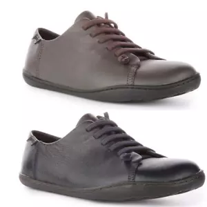 Camper Peu Cami Zapatos de Cuero Informales Deslizantes Anchos de la Firma Gris Reino Unido 3 - 12 - Imagen 1 de 13