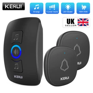 Wireless Door Bells Waterproof Long Range Plug in Home Cordless Doorbell 32Chime - Picture 1 of 15