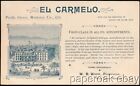 Ca1880's El Carmelo Hotel Pacific Grove, California Trade Card
