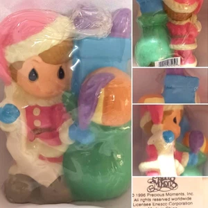 PRECIOUS MOMENTS SANTA GIRL NICE NAUGHTY LIST SACK OF PRESENTS 1996 CANDLE - Imagen 1 de 8