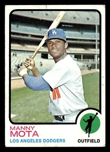 1973 Topps MANNY MOTA #412 GD Los Angeles Dodgers - Picture 1 of 2