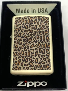 2018 Planeta Animal Skin Retired Unstruck Zippo-Leopard 28047 J-18 Safari Cougar - Picture 1 of 7