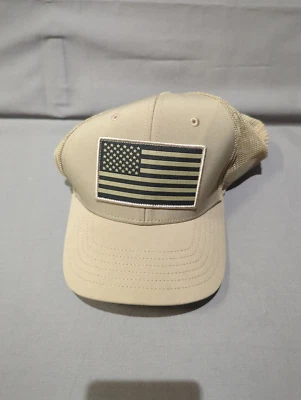 Sombrero de pesca Bass Pro Shops bandera americana para hombre camionero caqui beige talla única Foto 1 de 4