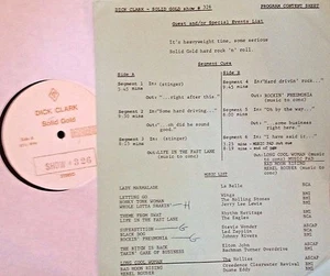 RADIO SHOW: DICK CLARK GOLD 326 HARD ROCK! LED ZEPPELIN, BTO,CCR, LA BELLE,WINGS - Picture 1 of 1