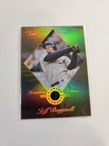 1996 Pinnacle Zenith Diamond Club Jeff Bagwell #7 HOF