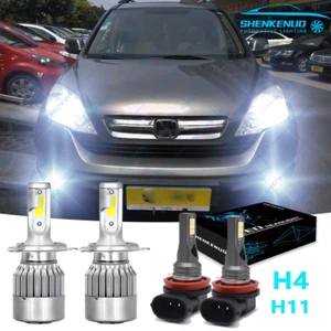LED Headlight Fog Lights High/Low Beam Bulbs 6000K For Honda CRV CR-V 2007-2014 - Foto 1 di 12