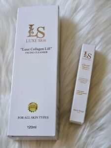 Luxe Skin Collagen Lift Facial Cleanser 120ml & Serum Foundation Travel Size