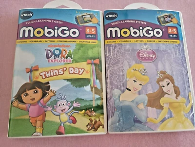 Lot Of 2 Vtech Mobigo - Dora the Explorer & Disney Princess - Image 1 of 2