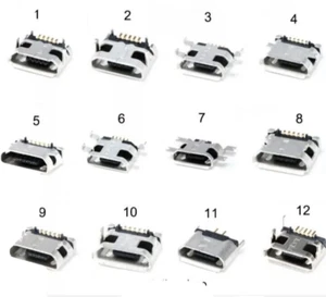 USB Buchse Stecker Micro Mini SMD Vertikale Weibliche Männlich 26 Modelle