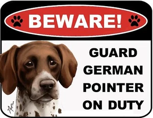 LED Light Up Red Flashing Blinking Attention Grabbing Laminated Dog Sign Beware - Picture 1 of 6