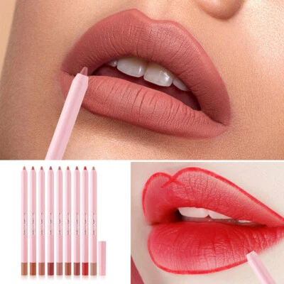 Velvet Nude Lip Liner Pen Matte Lipstick Non-stick Cup Waterproof Lip Cosmetic - Image 1 of 4
