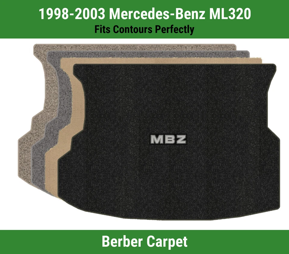 Alfombra de carga Lloyd Berber para Mercedes-Benz ML320 98-03 con logotipo de apliques MBZ Foto 1 de 4