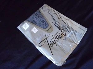 NOS Black Textured Vtg 1960's Women's Penney's GAYMODE Nylons Pantyhose 10.5 - Picture 1 of 4