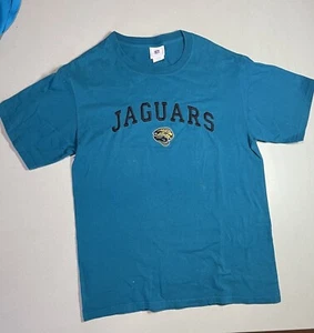 Vintage 90s NFL Jacksonville Jaguars T-Shirt Mens M Teal Embroidered - Picture 1 of 9