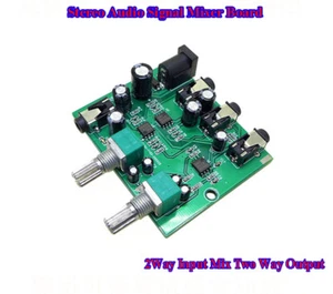 Stereo Audio Signal Mixer Board 2Way Input Mix Mixing Two Way Output DC 5V~18V - Picture 1 of 3