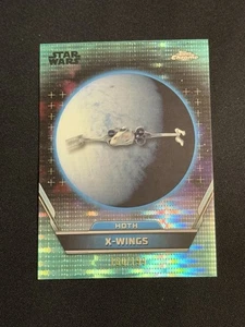 2024 Topps Chrome Star Wars Hyperspace X-Wings Aqua Sonar Refractor Serial #/199 - Picture 1 of 2