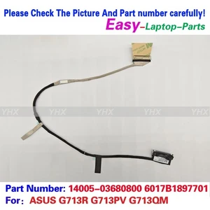 New For ASUS G713PV EDP FHD CABLE 40PIN 14005-03680800 6017B1897701 - Picture 1 of 2