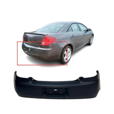 Bumper Cover For 2005-2009 Pontiac G6 Sedan 19121114 GM1100700 Rear Primed - Image 1 of 4