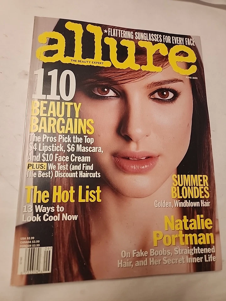 ALLURE MAGAZINE - NATALIE PORTMAN  COVER -  JUNE  2002    - Image 1 of 1