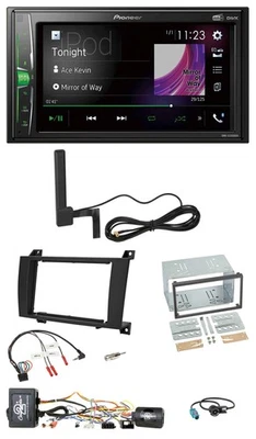 Pioneer MP3 DAB Lenkrad 2DIN Bluetooth Autoradio für Mercedes SLK R171 04-08 akt - Bild 1 von 4