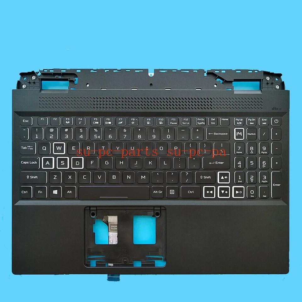 For Acer Nitro 5 AN515-58 Palmrest Case Backlit Keyboard White 6B.QFMN2.001