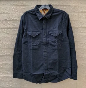 New Relwen Men's Utility Workshirt Navy Black Size XL - Picture 1 of 5