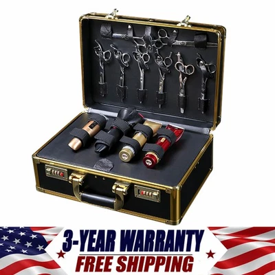 Tool Storage Large Barber Hair Stylist Suitcase Carrying Case Clippers Trimmers - Image 1 of 4